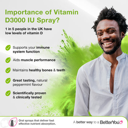 BetterYou Spray oral Vitamina D 3000 UI