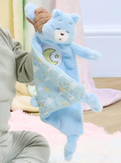 Naninha de Pelúcia Ursinhos Carinhosos (Modelo Bedtime Bear) – Azul, Macia, com Estampa de Lua e Estrelas – Para Bebês (Desde o Nascimento)