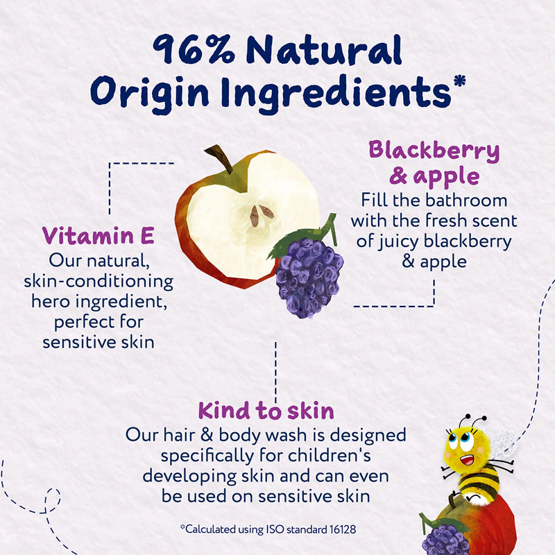 Child's Farm Gel de Banho e Cabelo Amora e Maçã 500ml