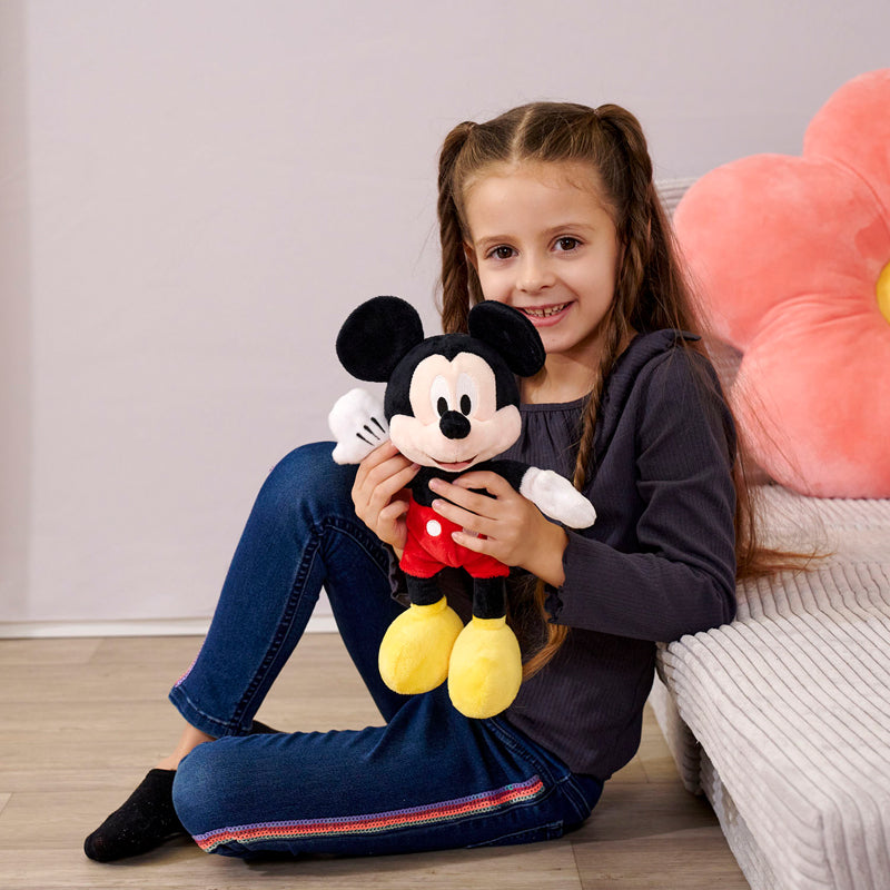 Disney Pelúcia Clássica Mickey Mouse 25 cm | Pelúcia Macia e Fofinha | Presente para Crianças e Fãs