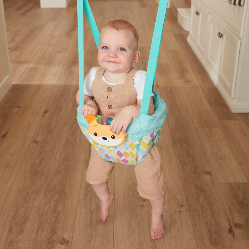 Infantino Jumper de porta com música e luzes 2 em 1