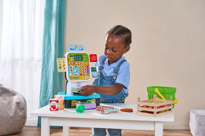 Caixa Registradora LeapFrog Scan & Learn – Supermercado de Brinquedo com Scanner, 30 Botões Educativos e Acessórios