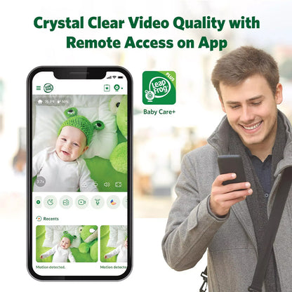 LeapFrog Monitor de vídeo inteligente para bebês LF4917HD de 7 polegadas