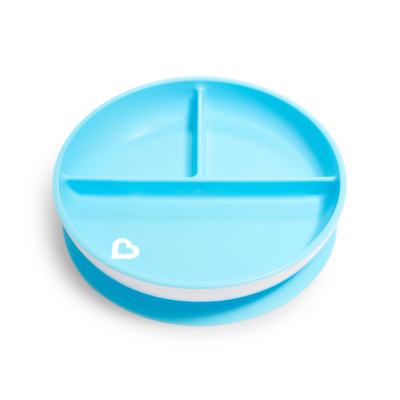 Munchkin Prato de sucção azul, pacote com 2 unidades