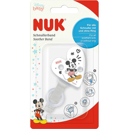 NUK Mickey Mouse Faixa e presilha para chupeta