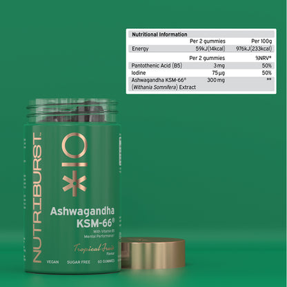 Nutriburst Ashwagandha KSM-66 60s