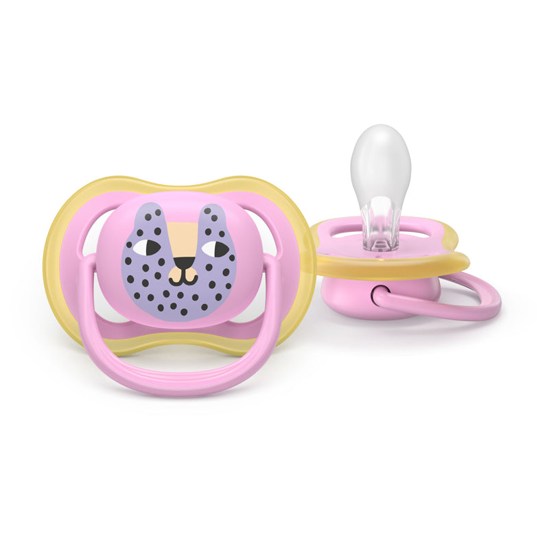 Philips Avent Chupeta Ultra Air para meninas de 6 a 18 meses, pacote com 2 unidades.