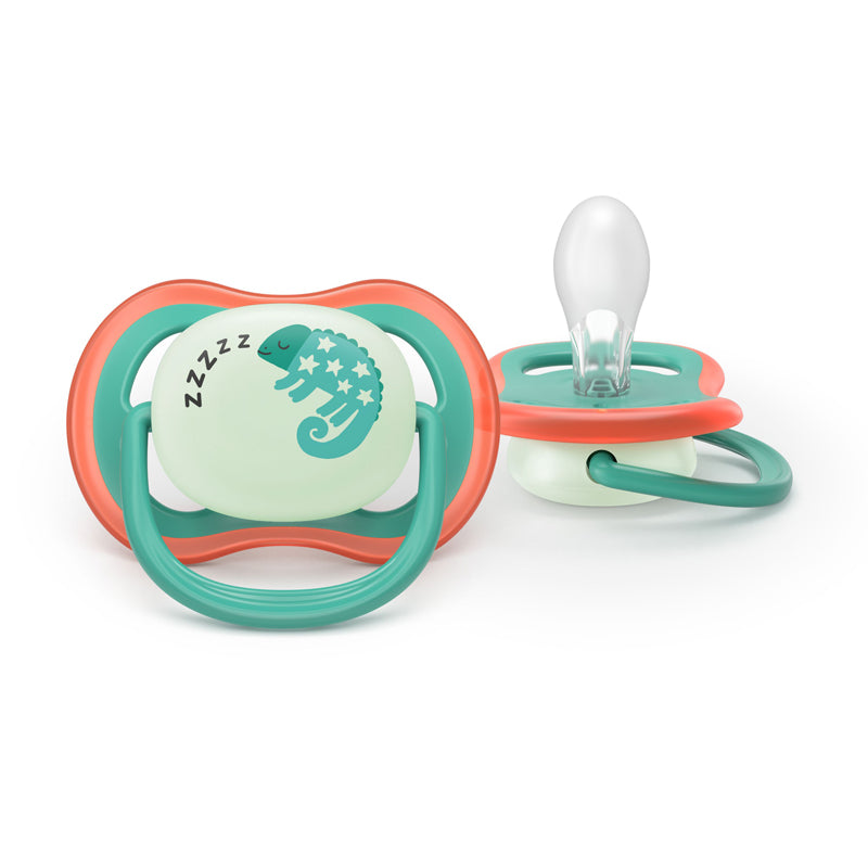Philips Avent Chupeta Ultra Air Nighttime para Meninos de 6 a 18 meses (Pacote com 2)