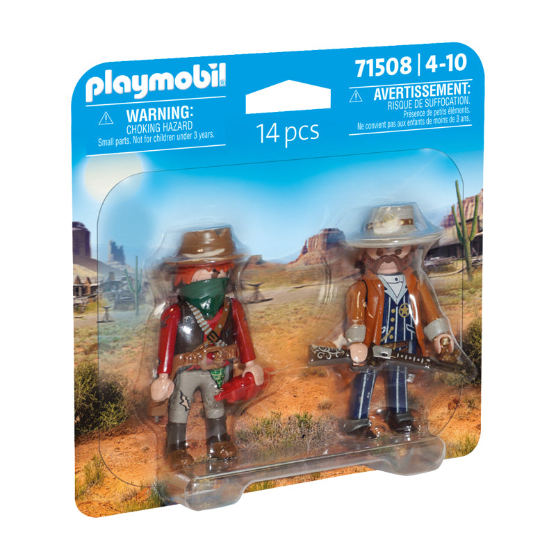 Playmobil Duopack Bandido y Sheriff