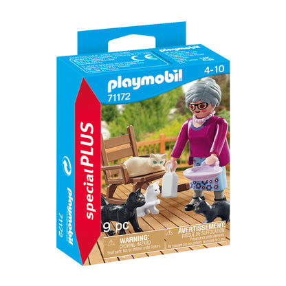 Playmobil 71172 Especial Plus - Vovó com Gatos