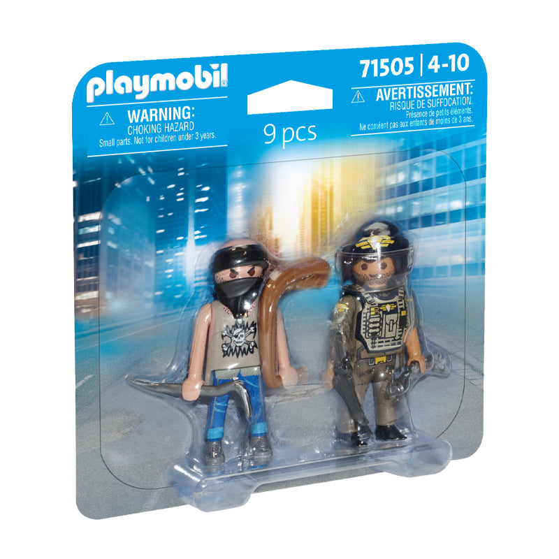 Playmobil Polícia Tática Com Ladrão Duopack