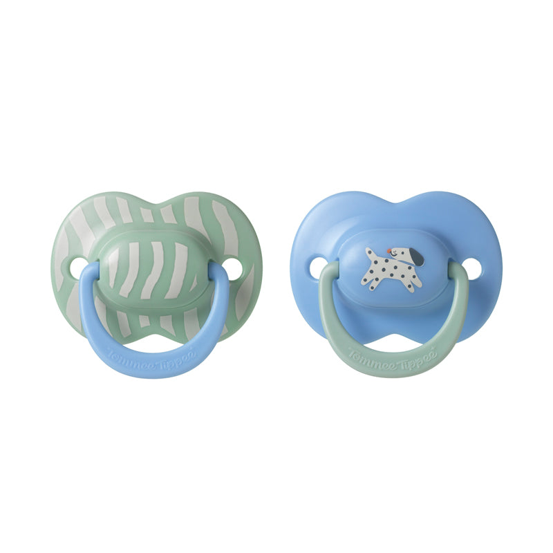 Tommee Tippee Chupeta Ultimate Fit para menino de 6 a 18 meses (pacote com 2)