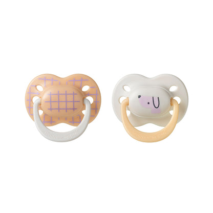 Tommee Tippee Chupeta Ultimate Fit para menina de 0 a 6 meses (2 unidades) com alça compatível com prendedor de chupeta