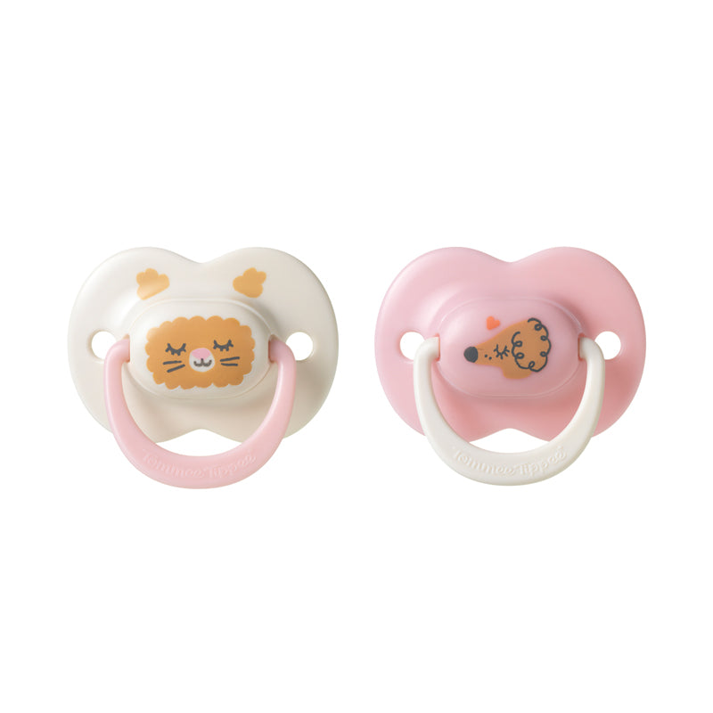 Tommee Tippee Chupeta Ultimate Fit para meninas de 18 a 36 meses (pacote com 2)