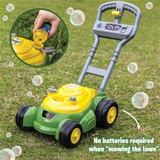 Cortador de grama Tomy John Deere Bubble com garrafa de 4 onças