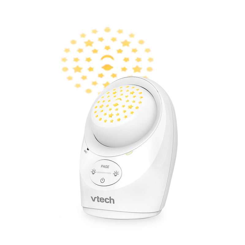 VTech Monitor de áudio digital com luz noturna e projeção.