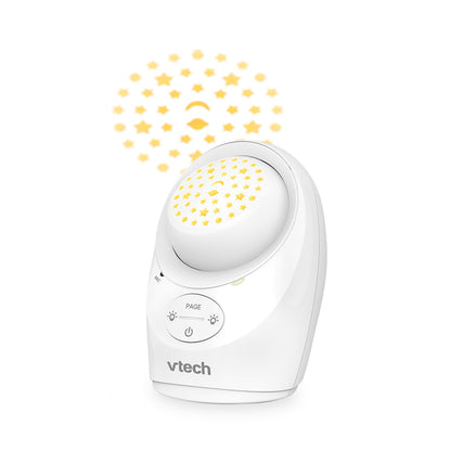 VTech Monitor de áudio digital com luz noturna e projeção.