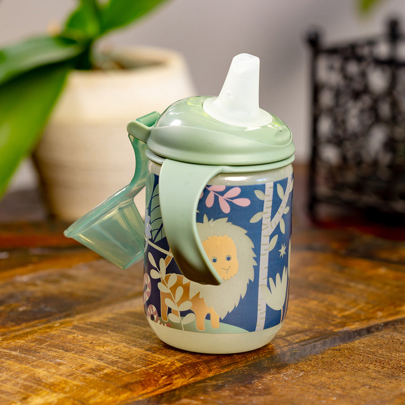 Vital Baby Copo térmico Hydrate Easy Sipper com estampa de selva que brilha no escuro, 350ml