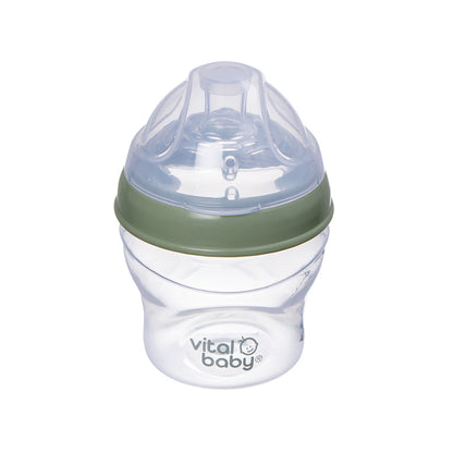 Vital Baby Mamadeira Nurture com design semelhante ao seio materno, 150ml, pacote com 2 unidades.