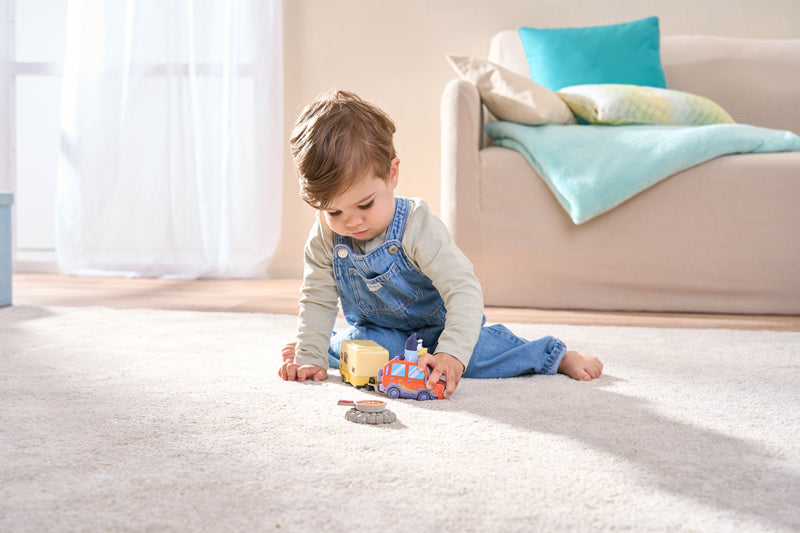 Brinquedo VTech Toot-Toot Drivers – Carro da Família Bluey e Trailer (com Som e Luzes) – Para 1 a 5 Anos