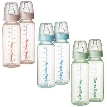 Tommee Tippee Conjunto de 2 mamadeiras estreitas Classic Start de 250ml
