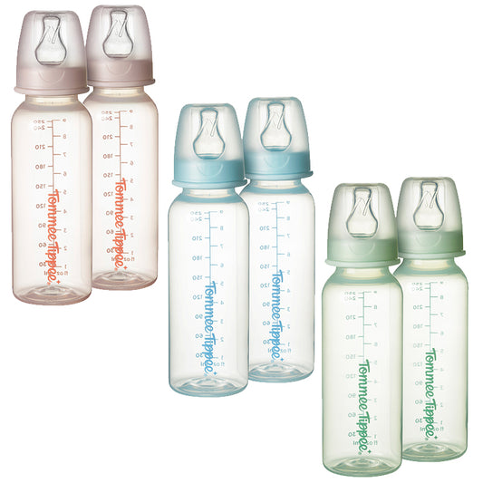 Tommee Tippee Conjunto de 2 mamadeiras estreitas Classic Start de 250ml