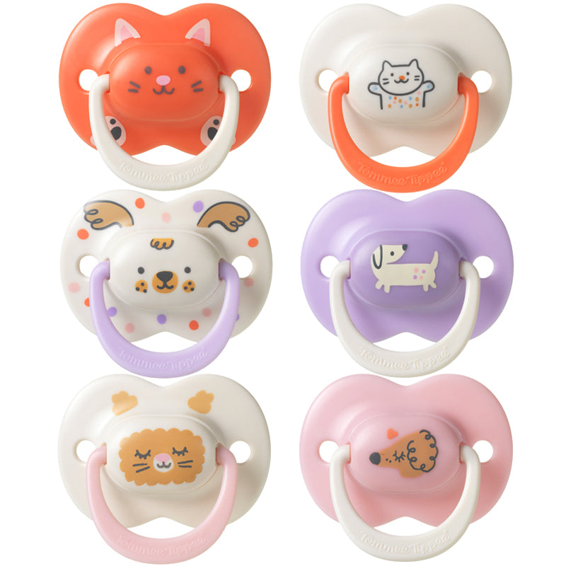 Tommee Tippee Chupeta Ultimate Fit para meninas de 18 a 36 meses (pacote com 2)
