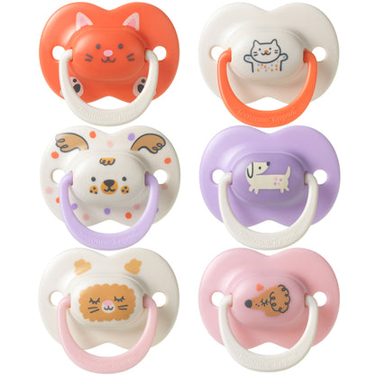 Tommee Tippee Chupeta Ultimate Fit para meninas de 18 a 36 meses (pacote com 2)