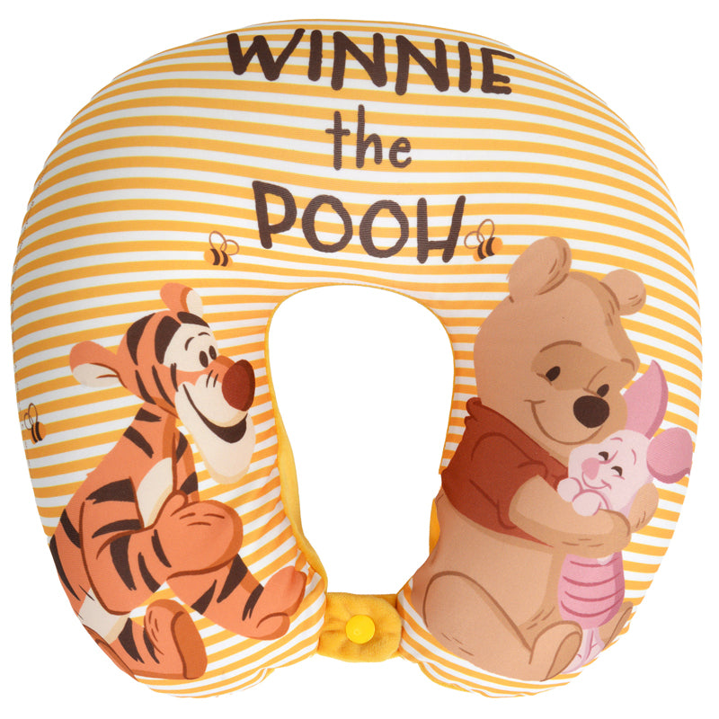 Winnie the Pooh Almofada de Viagem Infantil  com Suporte para o Pescoço - Produto Oficial Licenciado - Acessório de Viagem Confortável - Reino Unido 2026