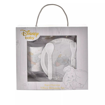 Disney Conjunto de louça de melamina Magical Beginnings, 5 peças, Dumbo
