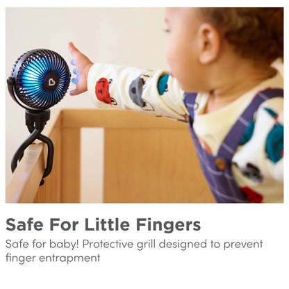 Munchkin Ventilador com luz LED para carrinho de bebê