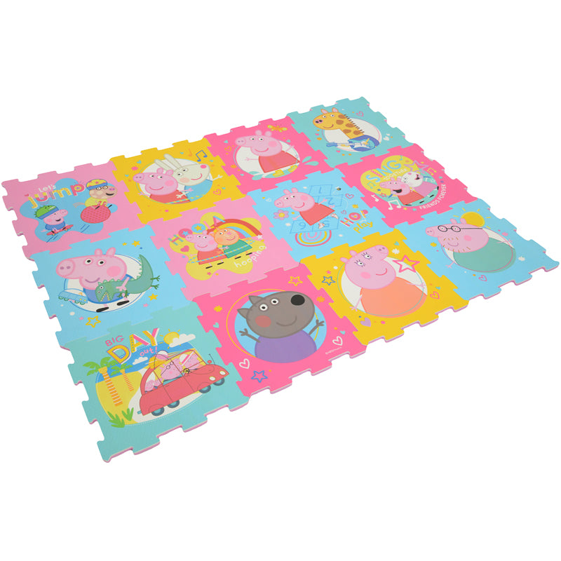 Peppa Pig Tapete de atividades , 12 peças, com encaixe, para crianças, brinquedo para brincar dentro de casa, Reino Unido 2026
