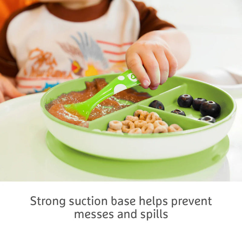 Munchkin Prato de sucção azul, pacote com 2 unidades