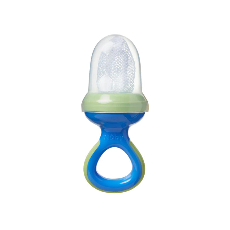 Nuby Alimentador de frutas Baby Nibbler, seguro para introdução alimentar e mordedor.