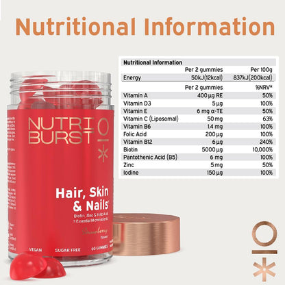 Nutriburst Cabelo Pele e Unhas Anos 60
