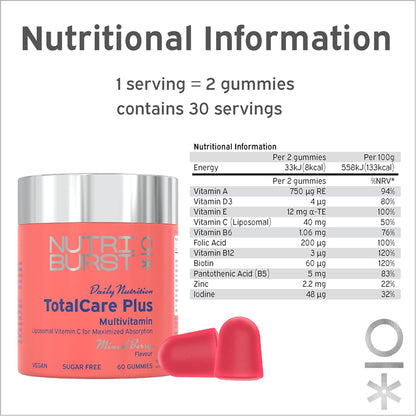 Nutriburst Totalcare Plus 60s