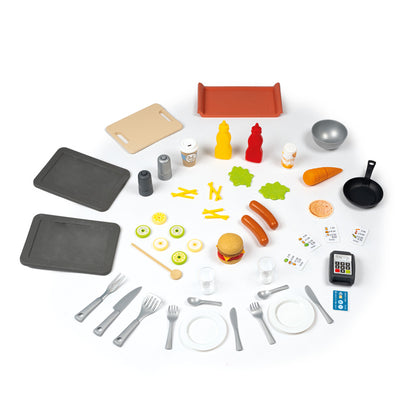 Smoby Life Chef House Kids Outdoor Playhouse with Kitchen, Market, Cash Register, Oven, Sink & Accessories