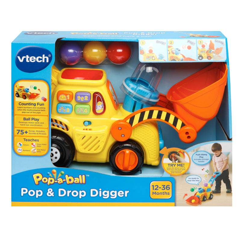 VTech Escavadeira Pop-a-Ball® Pop & Drop
