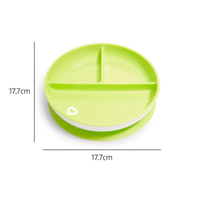 Munchkin Prato de sucção azul, pacote com 2 unidades