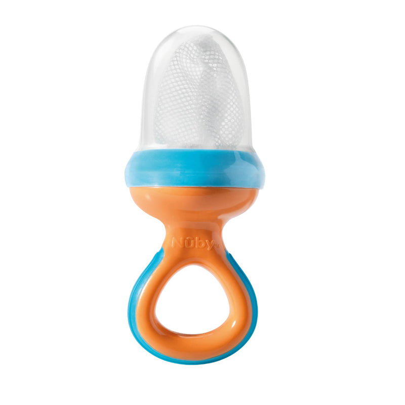 Nuby Alimentador de frutas Baby Nibbler, seguro para introdução alimentar e mordedor.