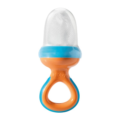 Nuby Alimentador de frutas Baby Nibbler, seguro para introdução alimentar e mordedor.