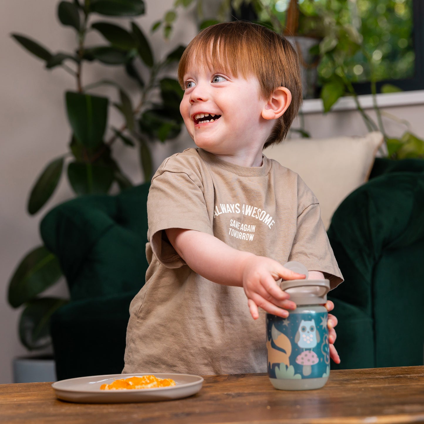 Vital Baby Hydrate com Canudo de Treinamento que Brilha no Escuro - Cor Bosque Brilhante - 350ml