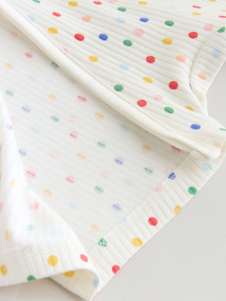 |BabyGirl| Conjunto Com 3 Macacões Para Bebês Com Zíper Duplo Nas Cores Branco, Azul e vermelho (0 meses a 3 anos)