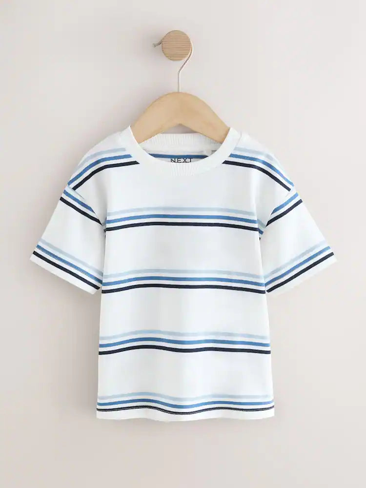|Boy| Pacote Com 4 Camisetas De Manga Curta Com Estampa De Carro Nas Cores Azul e Verde (3 meses a 7 anos)