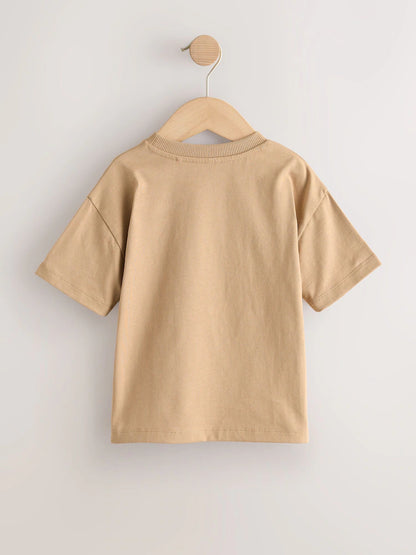 |Boy| Pacote Com 4 Camisetas De Manga Curta Com Estampa De Surf Nas Cores Azul e Amarelo (3 meses a 7 anos)