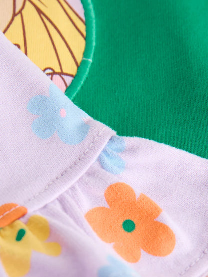 |Girl| Conjunto de Short Verde Princesas da Disney (3 meses a 7 anos)