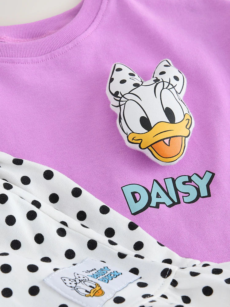 |Girl| Conjunto De Shorts Roxos Da Margarida Da Disney (3 meses a 7 anos)