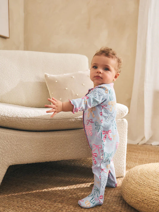 |BabyGirl| Kit Com 3 Macacões Para Bebé (Azul/Rosa) – 0 Meses Aos 2 Anos