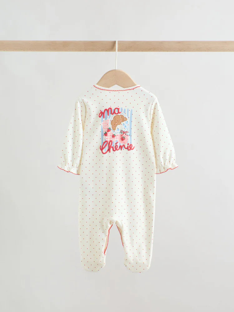 |BabyGirl| Kit Com 3 Macacões Para Bebé (Azul/Rosa) – 0 Meses Aos 2 Anos