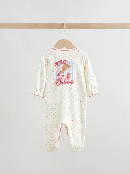 |BabyGirl| Kit Com 3 Macacões Para Bebé (Azul/Rosa) – 0 Meses Aos 2 Anos